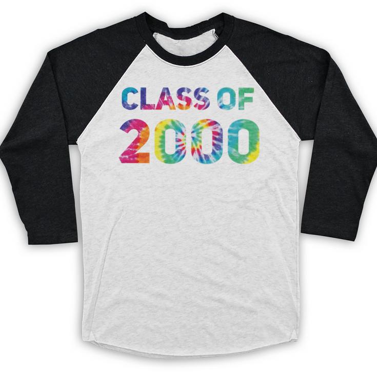 Class Of 2000 School Reunion College Highschool Graduation Premium Tri-Blend Baseball Raglan Shirt