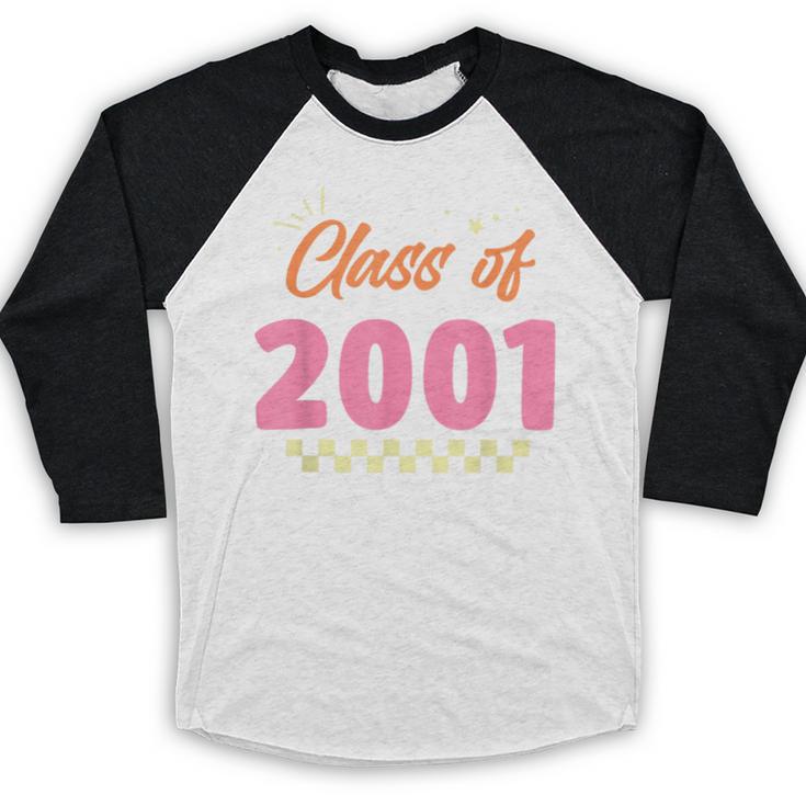 Class Of 2001 Meetup School Graduation Reunion Baseball Raglan Shirt