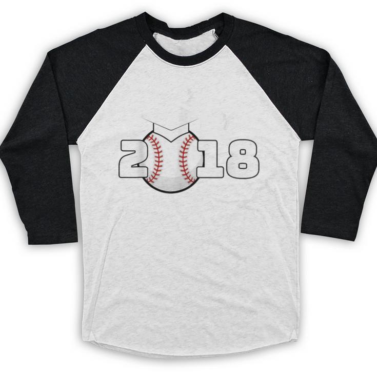 Class Of 2018 Baseball Senior Graduation Shirt Grad Baseball Raglan Shirt