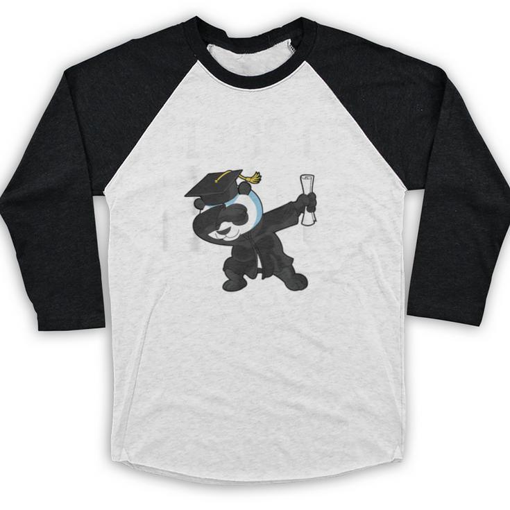 Class Of 2018 Graduation Dabbing Panda Bear Baseball Raglan Shirt