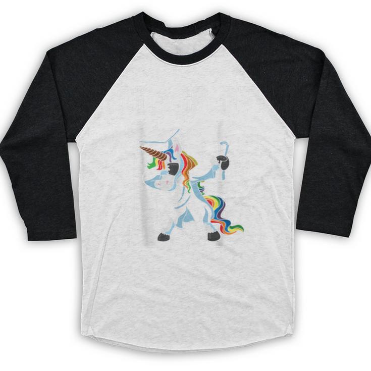 Class Of 2018 Graduation Dabbing Unicorn Baseball Raglan Shirt
