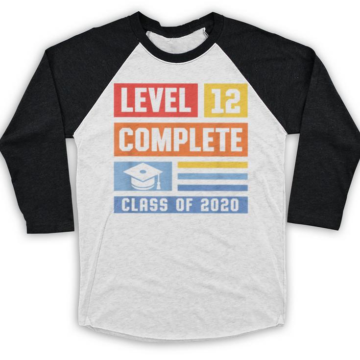 Class Of 2019 Senior High School Graduation Level 12th Grade Baseball Raglan Shirt
