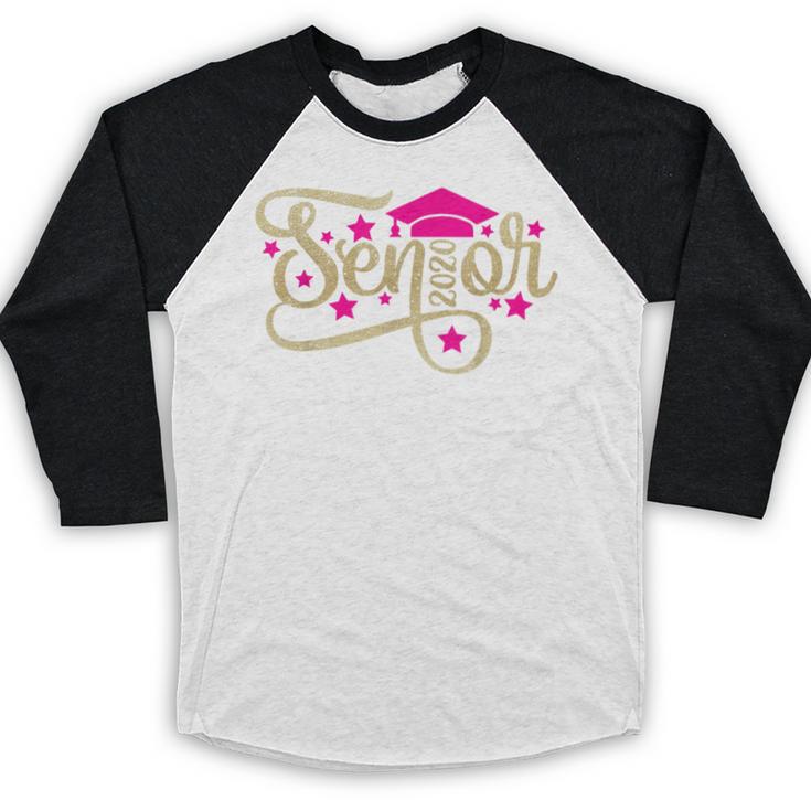 Class Of 2020 Girl Graduation SENIOR Class Of 2020 Baseball Raglan Shirt