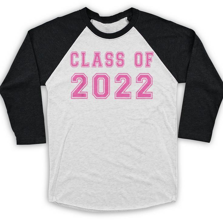 Class Of 2022 High School Graduation Date GraduateShirt Baseball Raglan Shirt