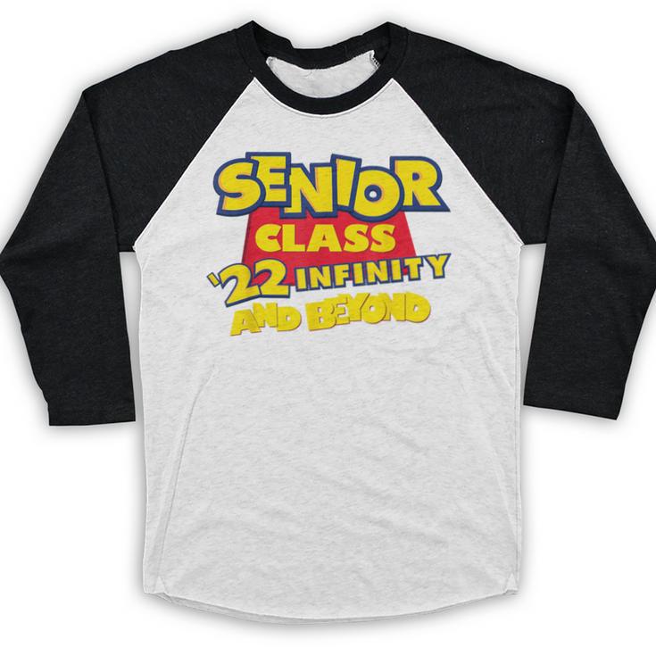 Class Of 2022 Senior 2000s Animated Movie Style Graduation Baseball Raglan Shirt