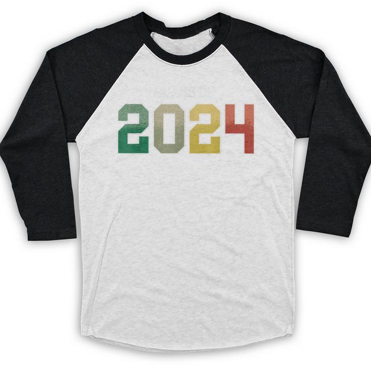 Class Of 2024 College High School Graduation Baseball Raglan Shirt