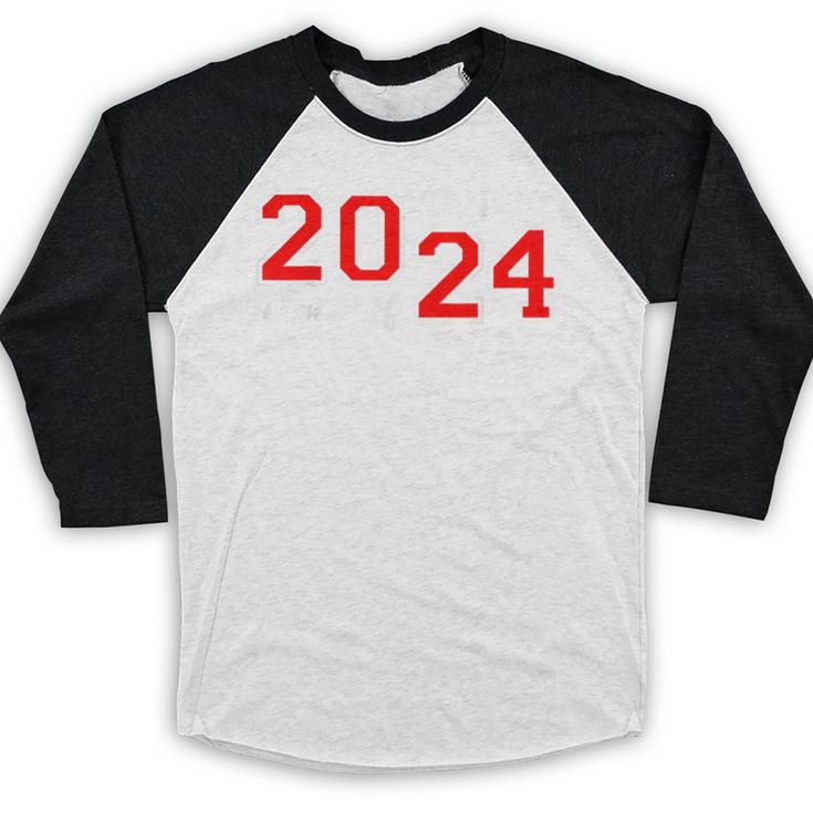 Class Of 2024 Senior Year Boys Girls School Graduation Baseball Raglan Shirt