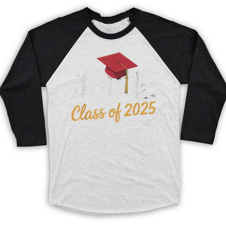 Class Of 2025 Graduation Hashtag DONE Graduate Baseball Raglan Shirt