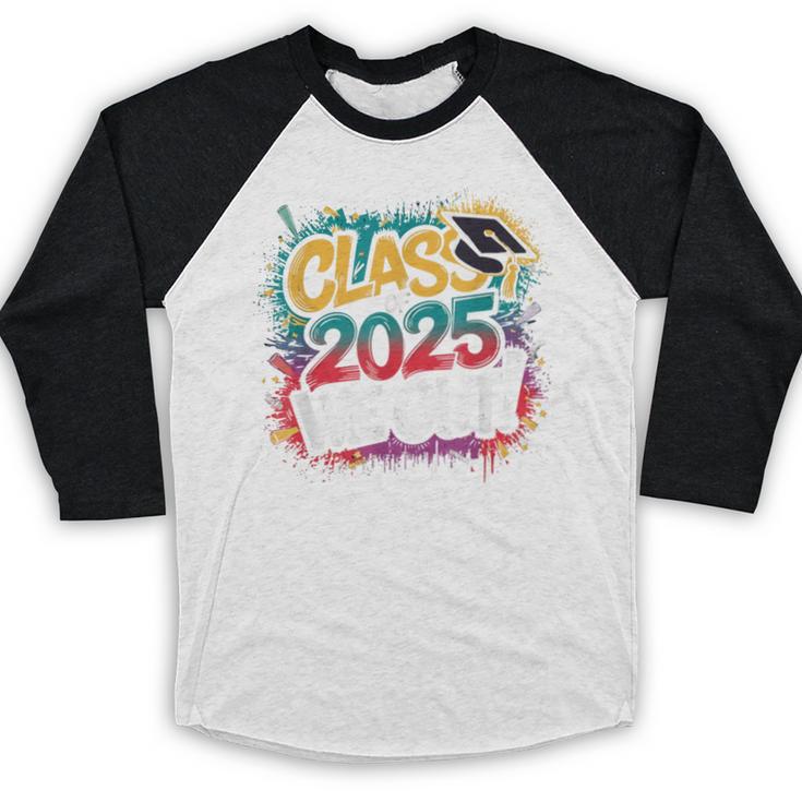 Class Of 2025 We Out Graffiti Graduation 2025 Baseball Raglan Shirt