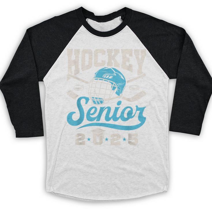 Class Of 2025 Hockey Senior Graduation Graduate Grad Baseball Raglan Shirt
