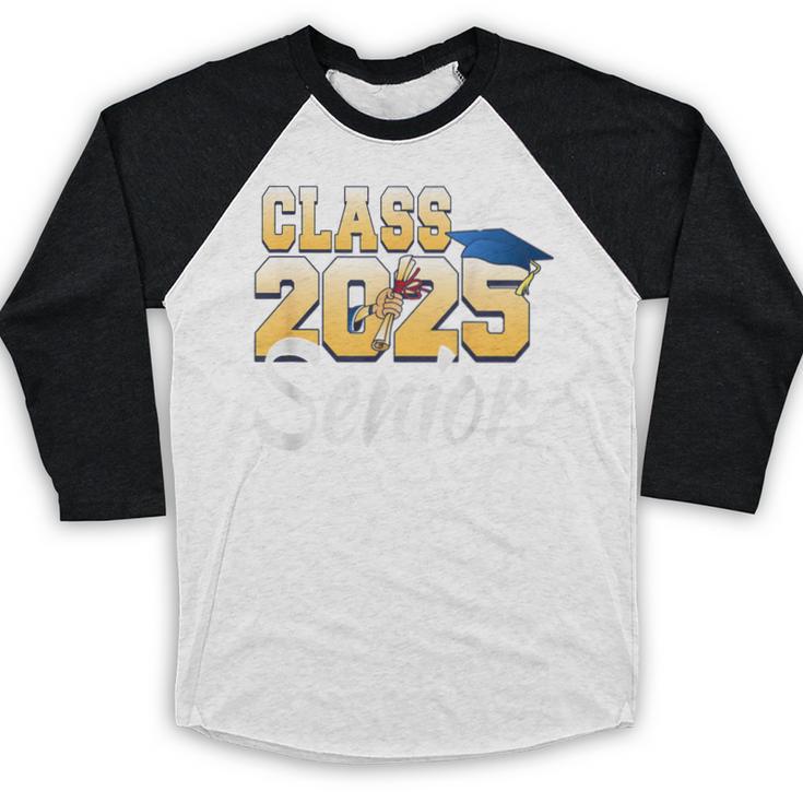 Class Of 2025 Senior Graduate 2025 Graduation Class Baseball Raglan Shirt