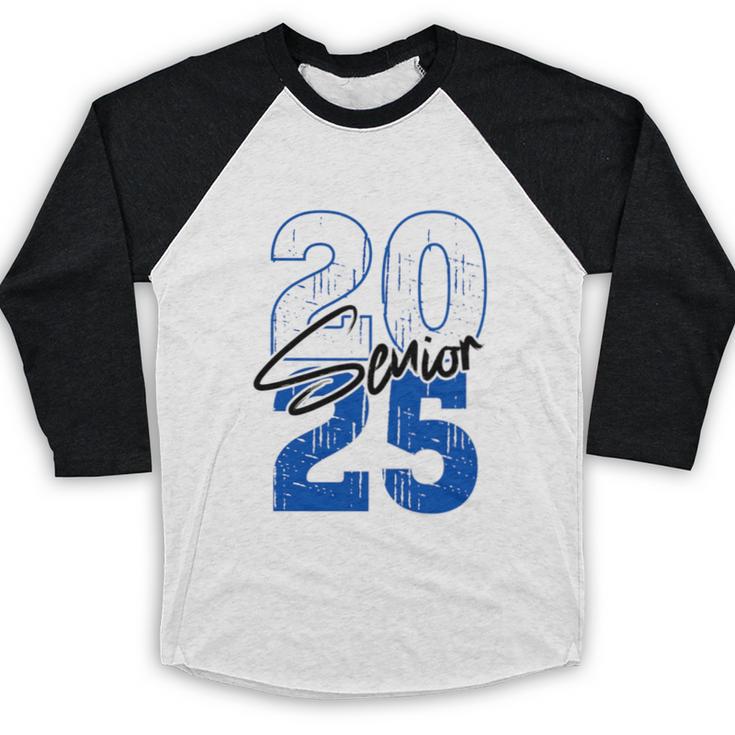 Class Of 2025 Senior Graduation 2025 Blue Baseball Raglan Shirt