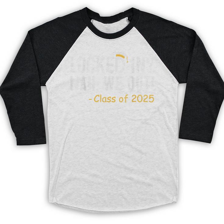 We Out Class Of 2025 Senior Graduation Graduate Grad Baseball Raglan Shirt