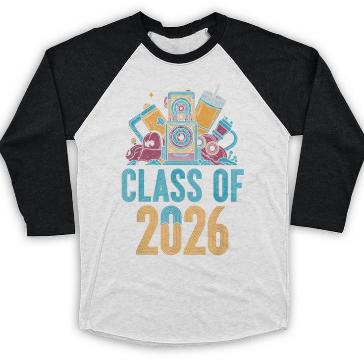 Class Of 2026 Retro Graduation Memory Nostalgia For Seniors Baseball Raglan Shirt