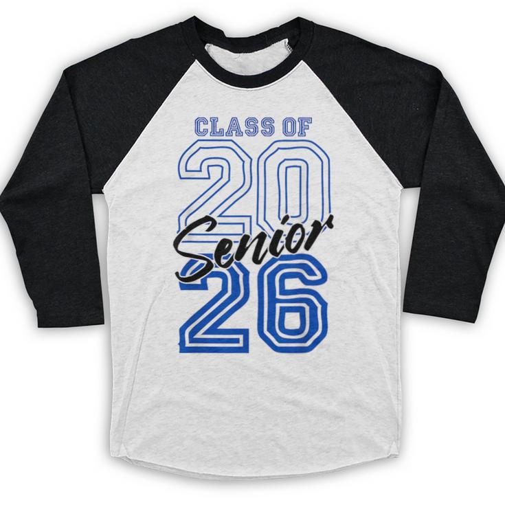 Class Of 2026 Senior Graduation High School And College Grad Baseball Raglan Shirt