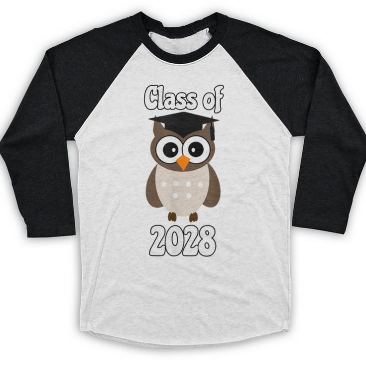 Class Of 2028 TShirt Back To School Graduation Year Boy Girl Baseball Raglan Shirt