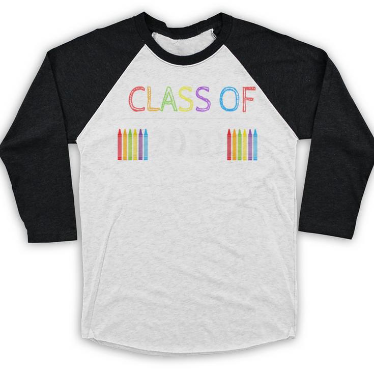Class Of 2030 Graduation Shirt Men Women Boys Girls Cute Baseball Raglan Shirt