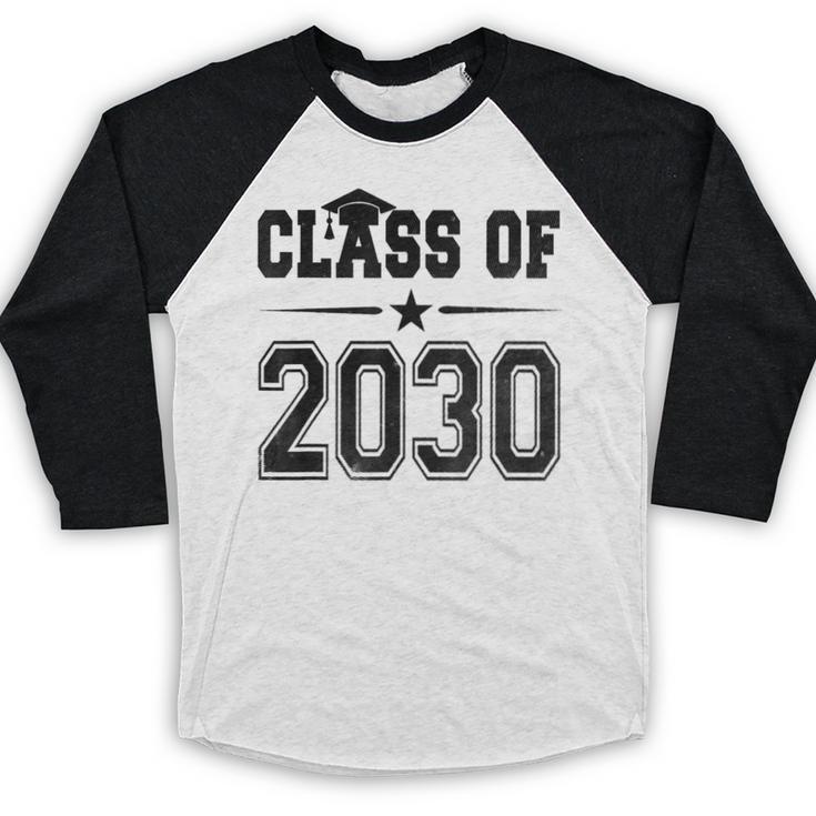 Class Of 2030 Shirt Graduation Baseball Raglan Shirt
