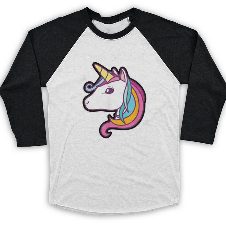 Class Of 2031 Graduation Year UnicornShirt Baseball Raglan Shirt