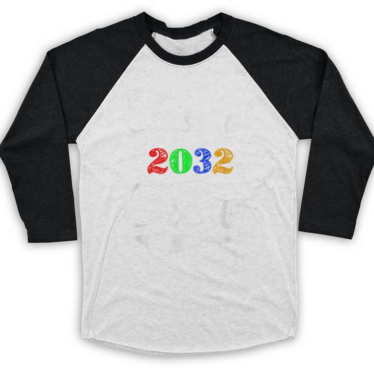 Class Of 2032 Kindergarten Back To School Graduation Baseball Raglan Shirt