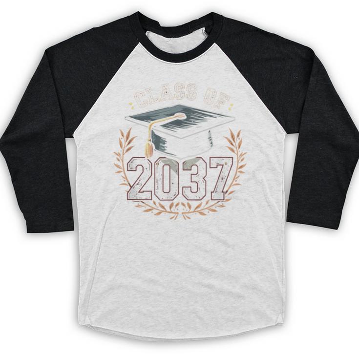 Class Of 2037 Graduation Baseball Raglan Shirt