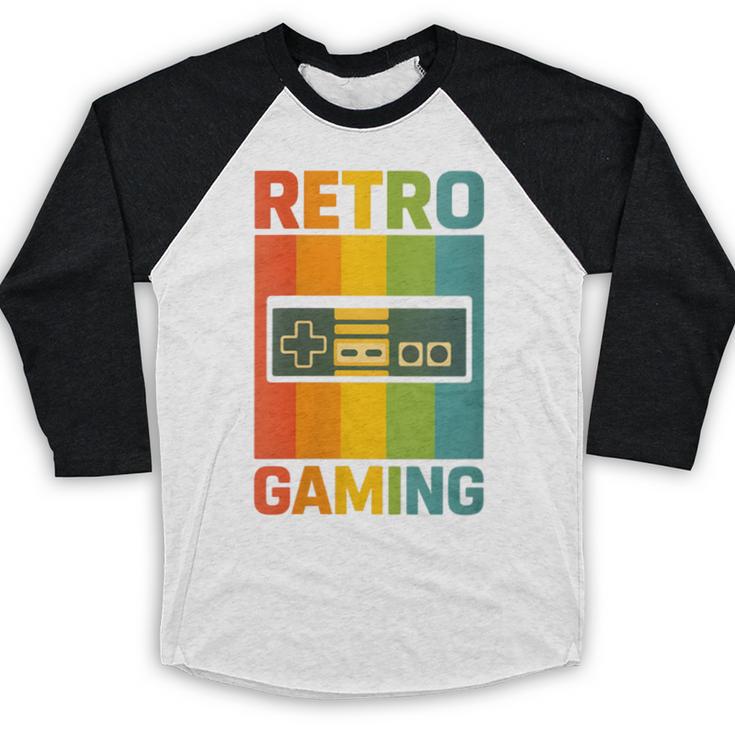 Classic Retro Gaming Nostalgia Baseball Raglan Shirt