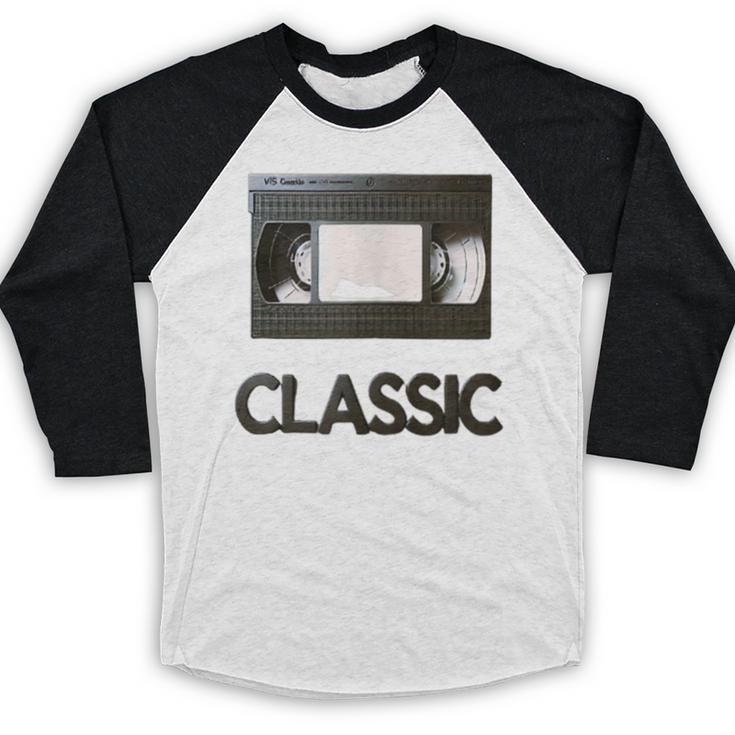 Classic VHS Tape Nostalgia Retro Baseball Raglan Shirt Classic VHS Tape Nostalgia Retro Baseball Raglan Shirt