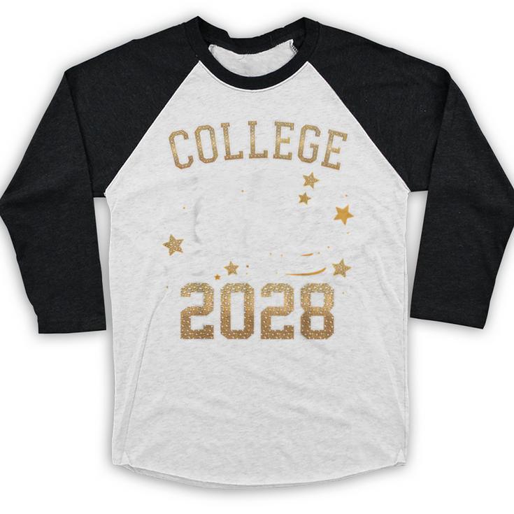 College Grad Class Of 2028 Senior Graduate Graduation 2028 Baseball Raglan Shirt