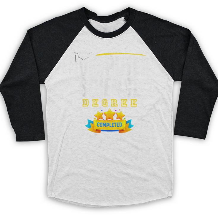 Computer Science Degree Graduation Senior Celebration Grad Baseball Raglan Shirt