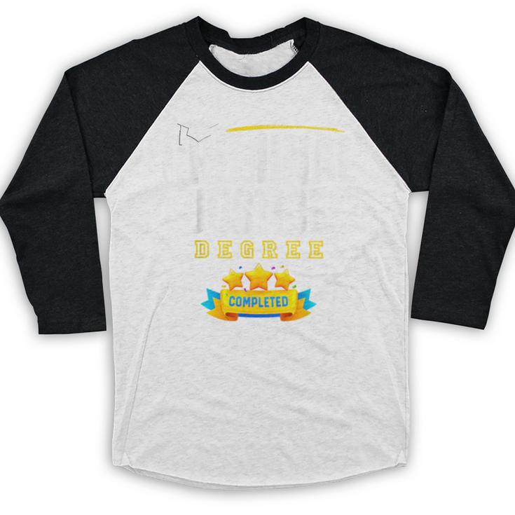 Criminal Justice Degree Graduation Senior Celebration Grad Baseball Raglan Shirt