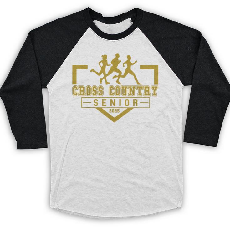 Cross Country Senior Night Senior 2025 Graduation Party 20 Baseball Raglan Shirt