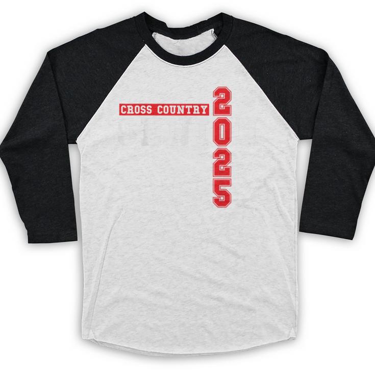 Cross Country Senior Night Senior 2025 Graduation Party 6 Baseball Raglan Shirt