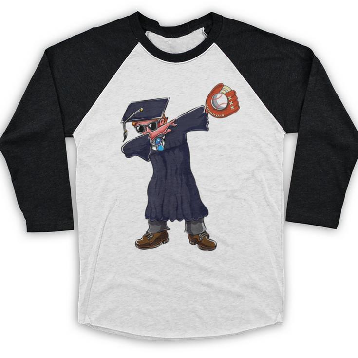Cute Dabbing Kid Elementary School Graduation Baseball Baseball Raglan Shirt