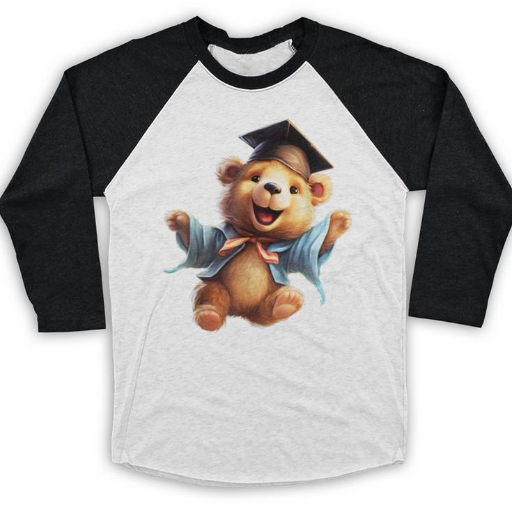 Cute Graduation Bear To Celebrate Your Graduate Baseball Raglan Shirt