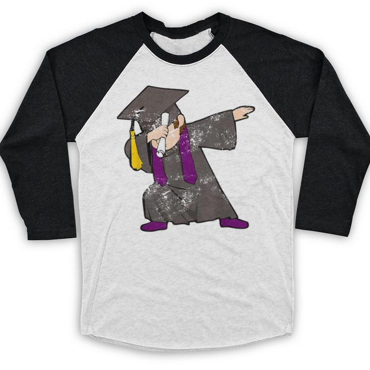 Dabbing Graduate For Graduation Men Dab CuteShirt Baseball Raglan Shirt