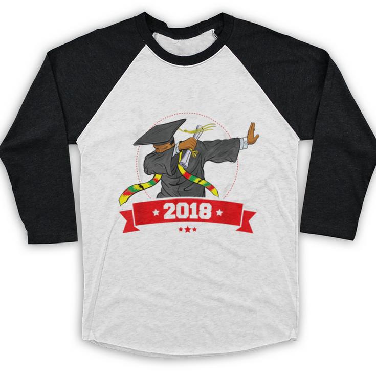Dabbing Graduation Class Of 2018 TShirt History Month Baseball Raglan Shirt