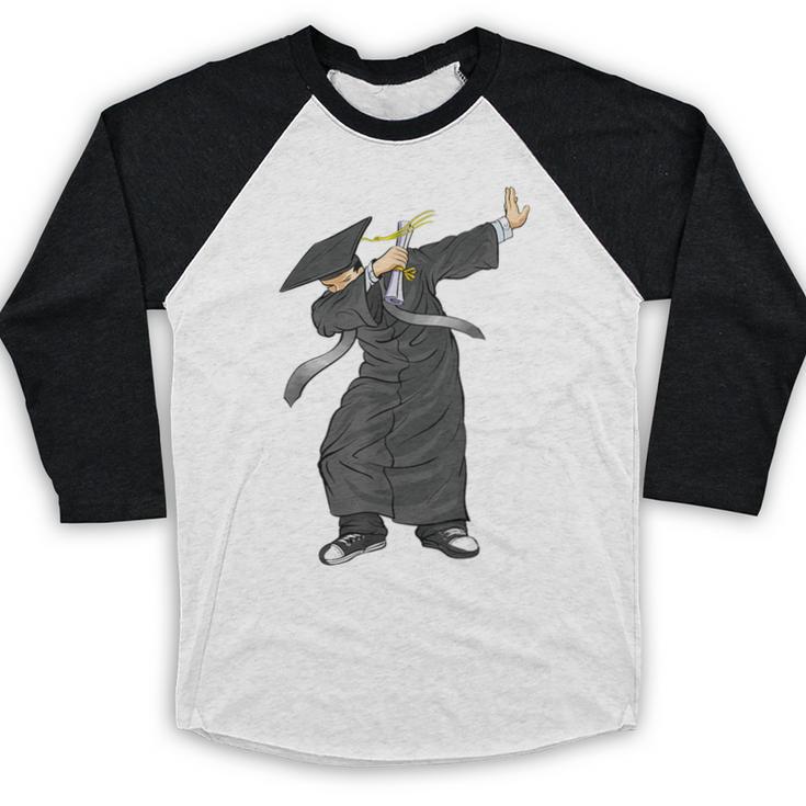 Dabbing Graduation Class Of 2024 Men Graduation Baseball Raglan Shirt