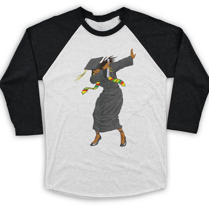 Dabbing Graduation Class Of 2025 Women History Month Baseball Raglan Shirt