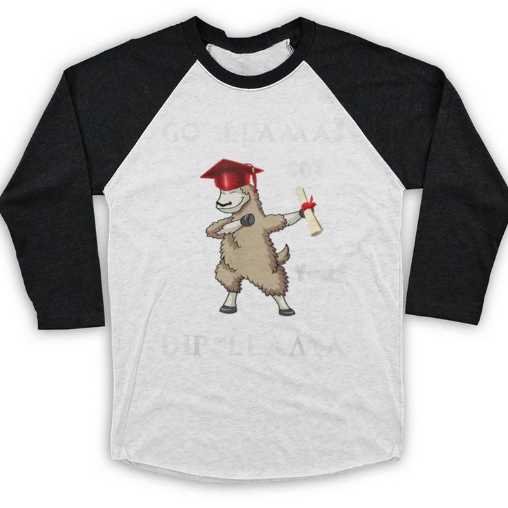 The Dabbing Llama Graduation Class Of 2018 T-Shirt Baseball Raglan Shirt