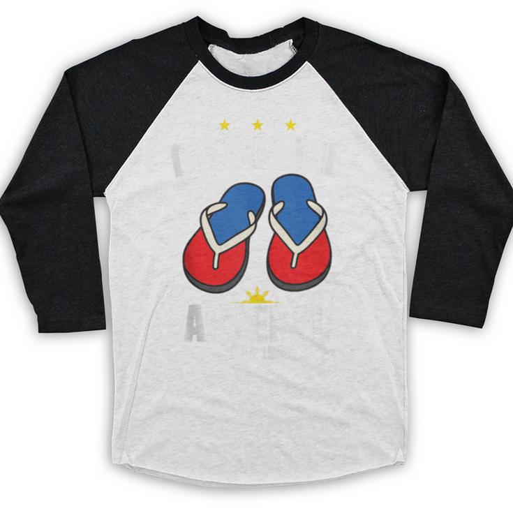 Discipline Arsenal Pinoy Nostalgia Filipino Tsinelas Baseball Raglan Shirt