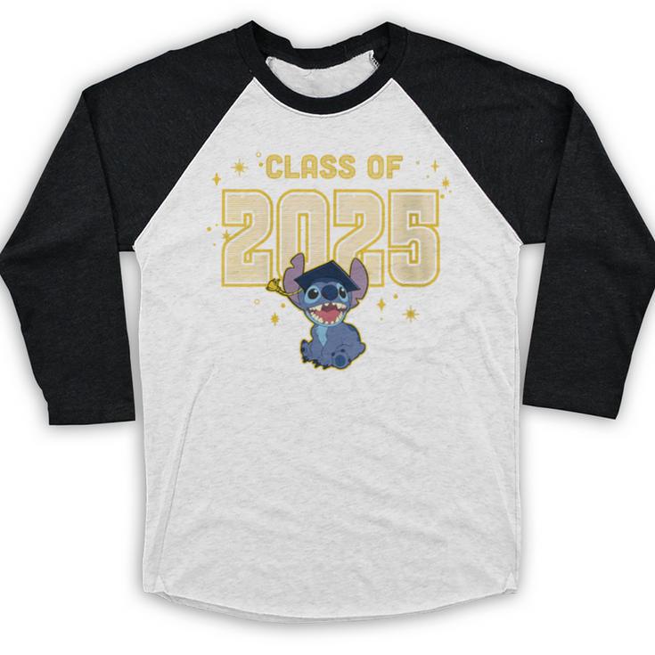 Disney Lilo & Stitch Graduation 2025 Stitch Collegiate Baseball Raglan Shirt
