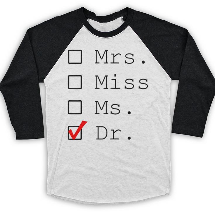 Doctor Graduation Baseball Raglan Shirt