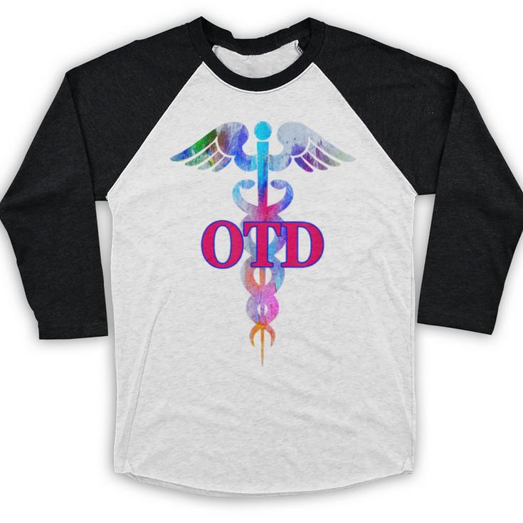 Doctor Of Occupational Therapy OTD Caduceus Graduation Baseball Raglan Shirt