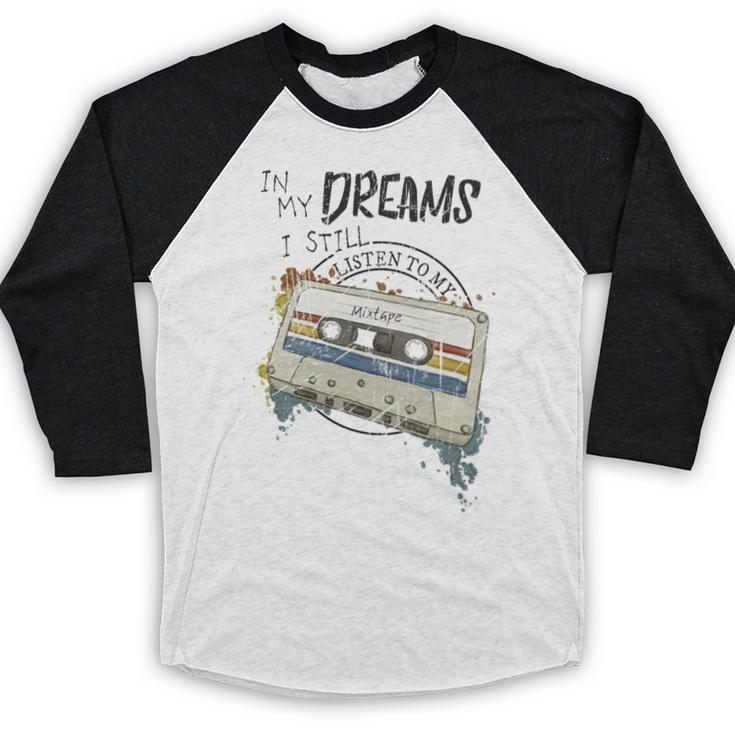 Dreams Of Music Mixtapes Retro Cassette Lifestyle Nostalgia Premium Tri-Blend Baseball Raglan Shirt