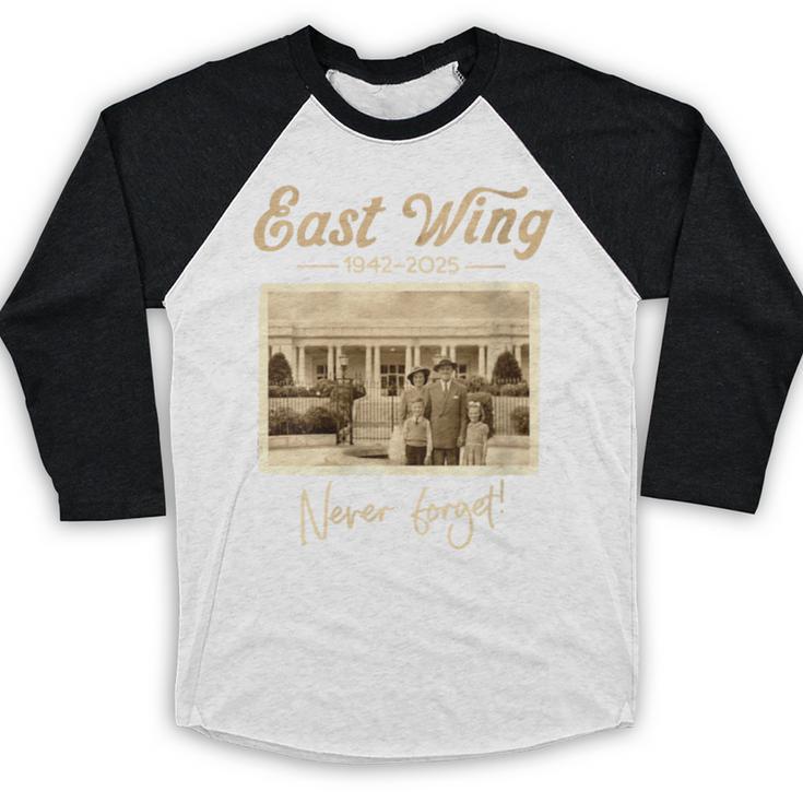 East Wing Never Forget American Vintage Nostalgia Baseball Raglan Shirt