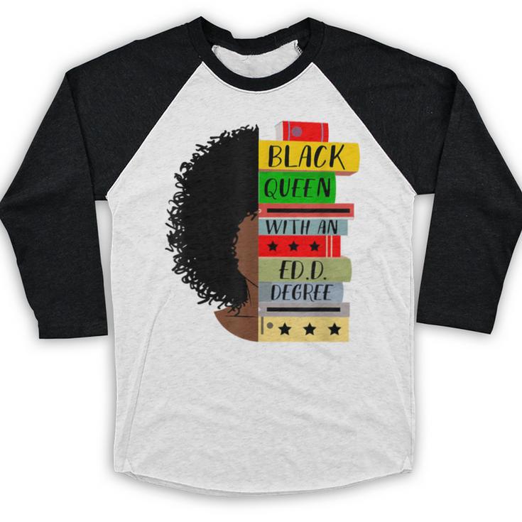 EdD Doctor Of Education Book Degree Doctorate Graduation Baseball Raglan Shirt