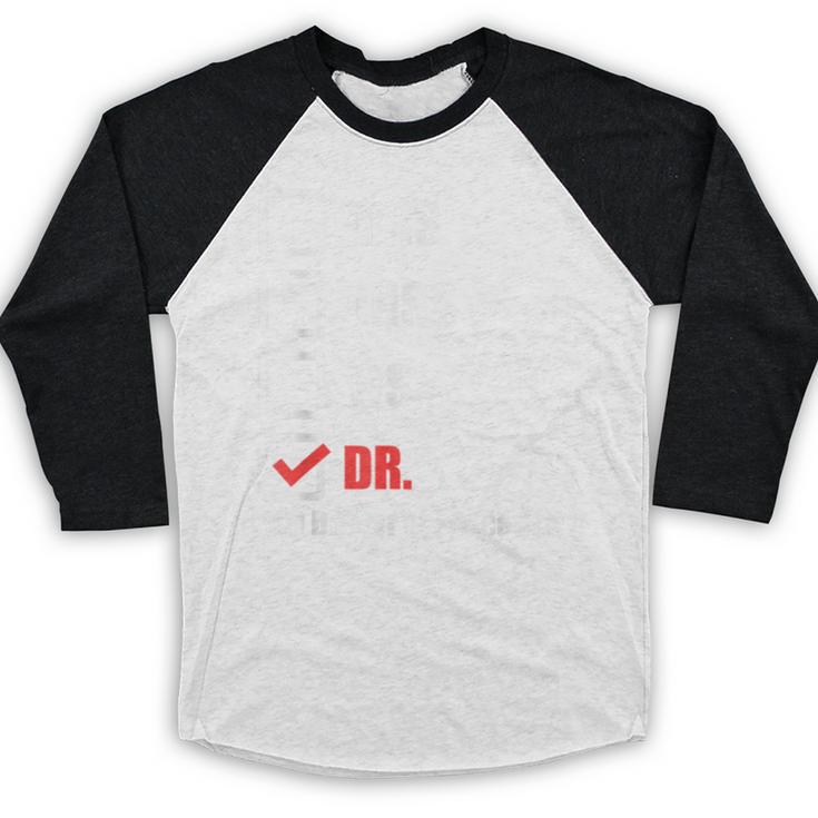 EdD Doctor Of Education Dr Doctorate Graduation Baseball Raglan Shirt