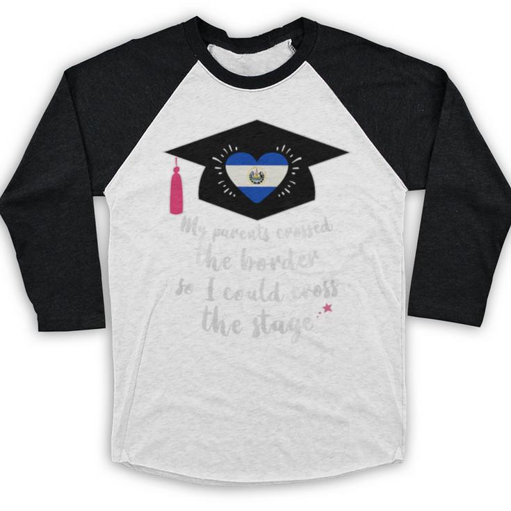 El Salvador Pride Graduation 2019 Tshirt Premium Tri-Blend Baseball Raglan Shirt