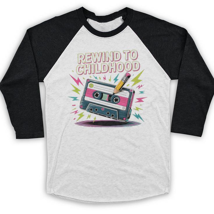 Elder Millennials Embracing 90s Rewind Nostalgia Vibes Premium Baseball Raglan Shirt