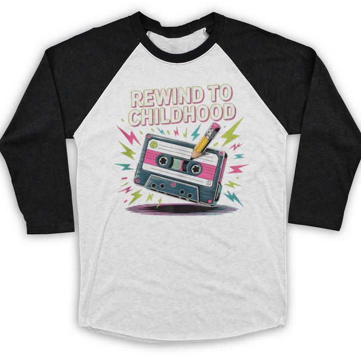 Elder Millennials Embracing 90s Rewind Nostalgia Vibes Baseball Raglan Shirt